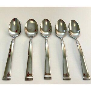 PARADISE by Towle Living Collection Stainless 18/0 Teaspoon Lot of 5